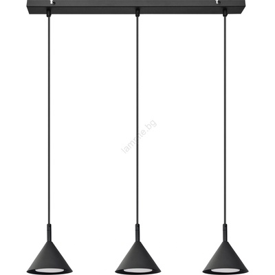 Helam Пендел ETNA 3xGX53/10W/230V черен (HE1600)