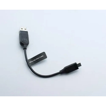Motorola Оригинален micro-USB Кабел за MOTOROLA (къс) 0.15m SKN643A, Черен (Bulk) (SKN6434A)