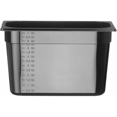 Hendi Gastronádoba 1/3, GN 1/3, 7,8 L, Čierna, 325x176x(H)200mm
