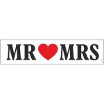 PartyDeco Сватбен регистрационен номер за кола Mr & Mrs