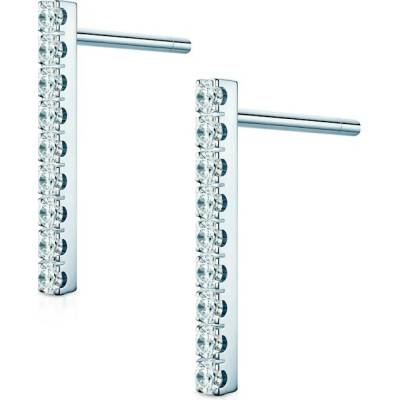 SAVICKI Náušnice Share Your Love bílé zlato laboratorní diamanty SYL-K04-BR-018-LAB-B