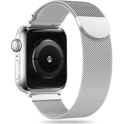 Tech-Protect Каишка Tech-Protect MilaneseBand за Apple Watch 4 / 5 / 6 / 7 / 8 / 9 / SE / Ultra 1 / 2 (42/44/45/49 mm), сребриста (5906735412666)