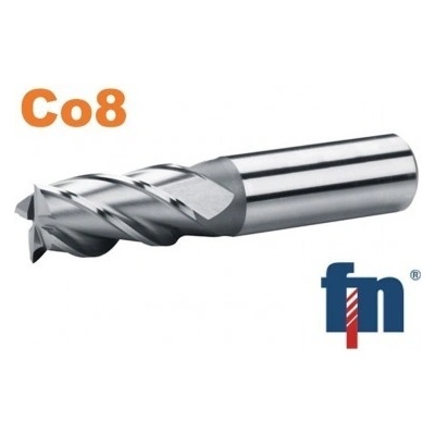 Fréza válcová čelní 4x11mm krátká 3bř. HSS Co8 , 2 zuby ke středu 140608.040