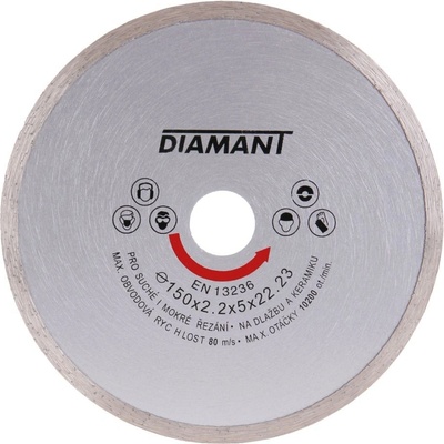 DIAMANT kotúč diamantový 150mm plný
