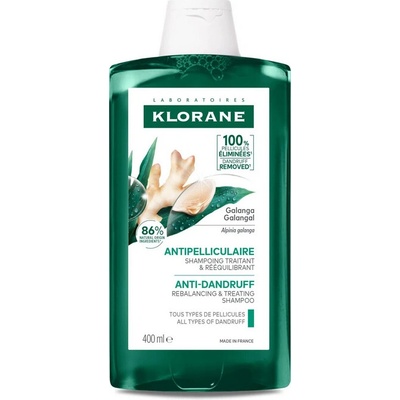 Klorane šampon proti lupinám s galangalom obnovujúci a ošetrujúci na všetky typy lupín 400ml
