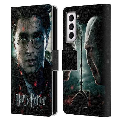 Pouzdro HEAD CASE na mobil Samsung Galaxy S21 / S21 5G - Harry Potter a Voldemort (Flipové pouzdro, obal pro mobil Samsung Galaxy S21 / S21 5G - Harry Potter souboj s Voldemortem)