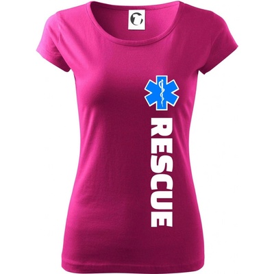 Rescue pre záchranárov Pure dámske tričko Fuchsiová