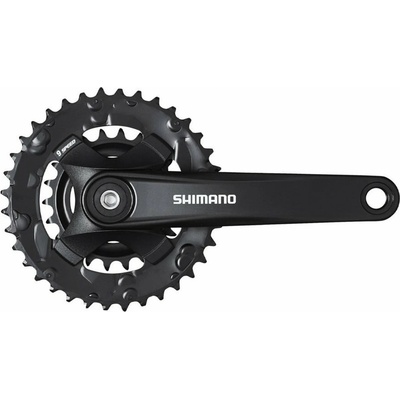 Kliky SHIMANO FC-MT101-L 175mm 36x22, černé, bez krytu, 9 speed, pro osu čtyřhran
