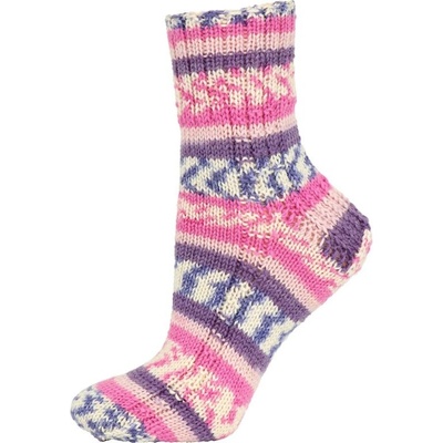 Vlna-hep Best socks 6-fach - 7372 růžovo-fialová