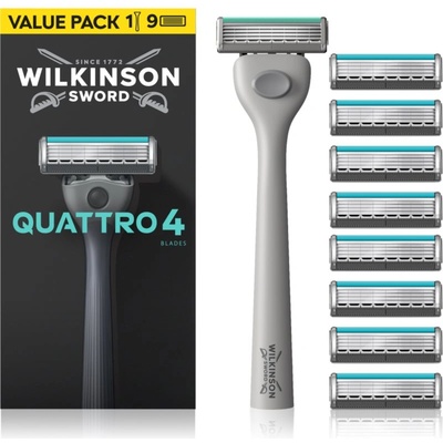 Wilkinson Sword Quattro самобръсначка Резервни остриета 8 СК