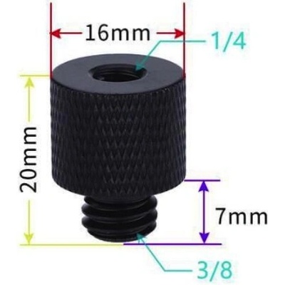 STABLECAM 1/4" Female to 3/8" Male Screw 1DJ7098F