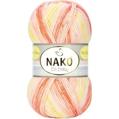 Nako Pletací příze Nako Elit Baby 32430 - oranžová