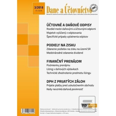 Dane a účtovníctvo 3-2018