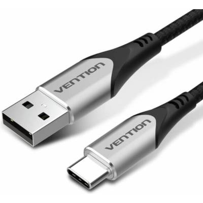 Vention CODHH USB 2.0, USB A vidlice, USB C vidlice, niklovaný, 2m