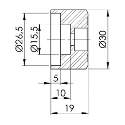 Adaptér na zpětné zrcátko PUIG ADAPTER REAR MIRROR HI-TECH IV/MP/TRACKER SPORTST 9699N černý na konec řídítek
