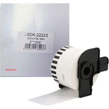 Image 1 of NEOMAX ЛЕНТА ЗА ЕТИКЕТНИ ПРИНТЕРИ BROTHER ТИП QL - CONTINUOS PAPER TAPE - 50 mm x 30, 48 m - DK22223 (DK-22223) - PN LB-22223 - NEOMAX (300BRADK22223N)