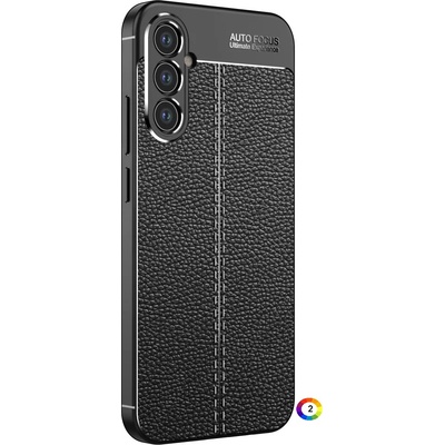 Samsung Galaxy A34 5G Удароустойчив Litchi Skin Калъф и Протектор