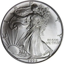 U.S. Mint stříbrná mince American Eagle 1992 1 oz