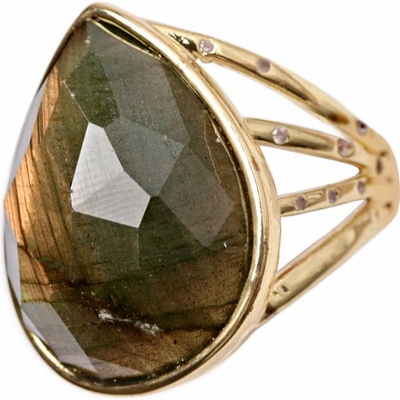 Nefertitis Labradorit broušený prsten NF55470