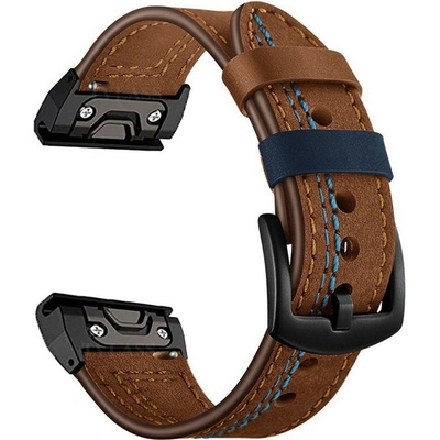 VSECHNONAMOBIL 123884 VANGUARD QuickFit Kožený řemínek pro Garmin - šířka 22mm hnědý