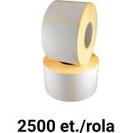 ZINTA Ролка полугланцови етикети ZINTA 100x70mm, Liner with Perforation, 2500 ет. /ролка (100X70X2500-SGP-PF)