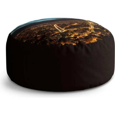 Sablio Taburet Circle Noční Paříž: 38x48 cm