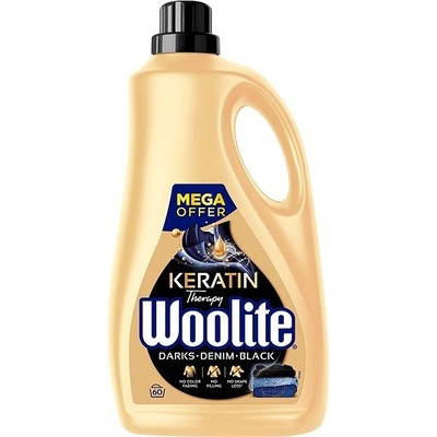 Woolite Keratin Therapy Darks Denim Black prací gel 3,6 l 60 PD