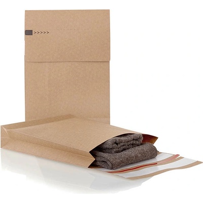 Obálky e-Green 162x229x400 hnedé X-dno, 120g, 2xSTRIP