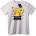 NOONEBRAND Тениска Pikachu улична битка - 2XL, White
