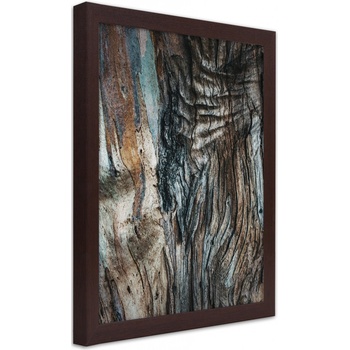 Gario Plagát Štruktúra dreva Farba rámu: Hnedá, Rozmery: 60 x 90 cm