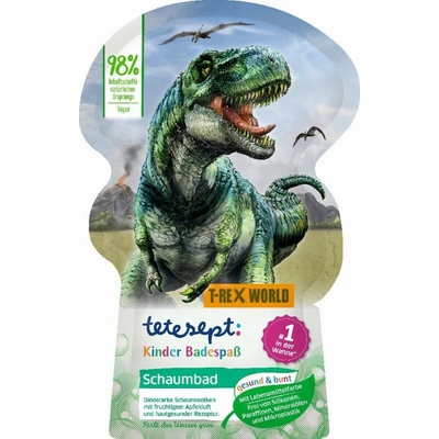 Tetesept T-Rexův svět Jablko pěna do koupele se zeleným efektem pro děti 40 ml