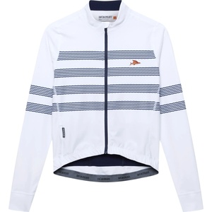 CafÉ du cycliste Мъжка фланелка с дълъг ръкав за колоездене CAFÉ DU CYCLISTE Charlie Cycling jersey - Mariniere (056-4332-0313)
