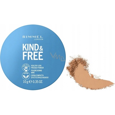 Rimmel London Kind & Free Kompaktný prášok 20-light Matný povrch 10 g