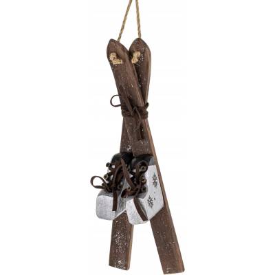 Artpol Drevené závesné ozdoby 22 cm 6 ks