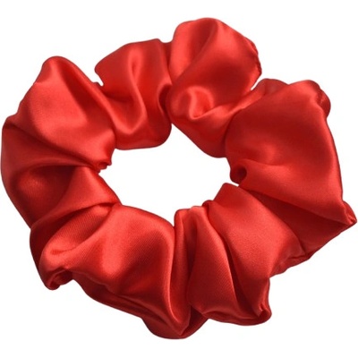 Saténová gumička do vlasů - červená – Zboží Dáma