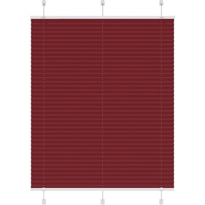 vidaXL Плисирана щора Бордо червено 110x150 cm Ширина на плата 109, 4cm (4015247)