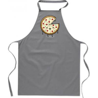 Povidlo.cz Zástěra Pizza Šedá