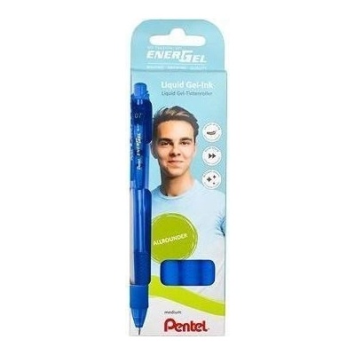 Pentel EnerGel BL107 modré 4 ks
