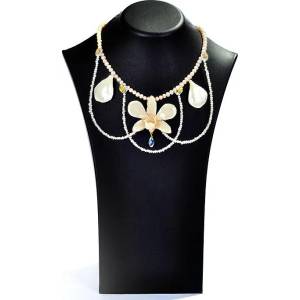 Dannyra Колие от естествена орхидея, перли и кристали Swarovski Say Yes with Orchid Dannyra Jewels