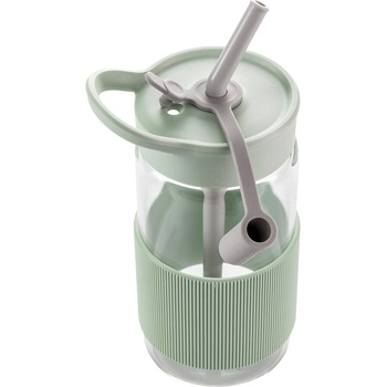 Image 1 of Drinkware BUYDEEM Portable Glass Straw Bottle 500 ml, model CD1017, color Cozy Greenish (CD1017-CG)