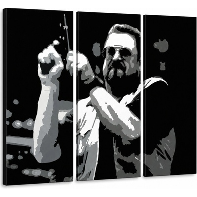Ručne maľovaný POP Art obraz Big Lebowski - 90x60 cm