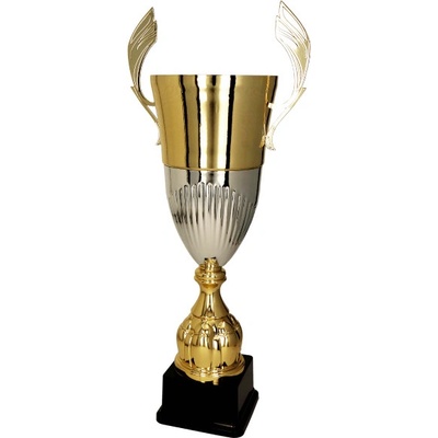 Kovový pohár Zlato-stříbrný 55 cm 16 cm