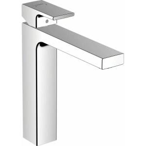 Hansgrohe Vernis Shape 190 висок смесител за умивалник с едноръкохватков механизъм, гланциран хром (71591000)