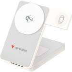 Verbatim Foldable 3-in-1 Qi2 Magnetic Wireless Power Bank 10000 mAh White (32296) - ezona