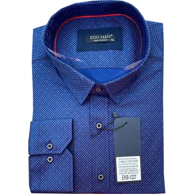 Ego Man pánská košile regular fit EKB-1227 tmavě modrá
