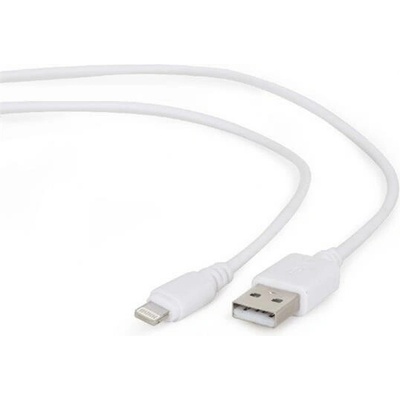 Gembird nabíjací Lightning 8-pin (M) na USB 2.0 (M), 2 m, biely CC-USB2-AMLM-2M-W