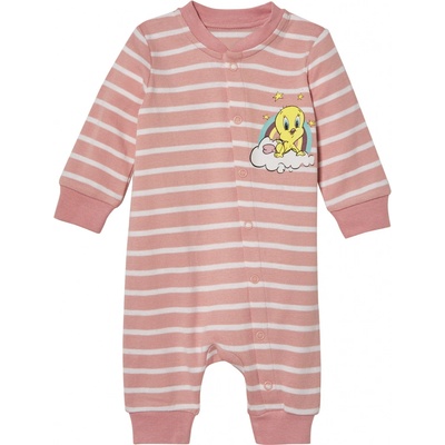 Dívčí overal na spaní s BIO bavlnou pruhy