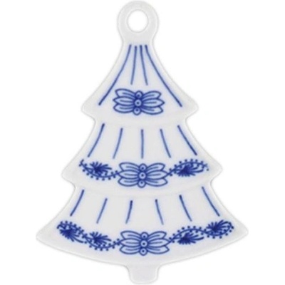 Cibulák Dubí Vánoční ozdoba stromeček cibulový porcelán 10596