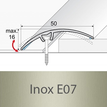 Profil Team Přechodový profil inox E07 50 mm x 0,93 m