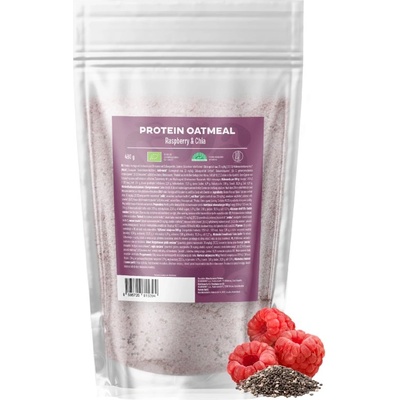 BrainMax Pure Pure® Протеинова овесена каша, малинова с чиа, БИО, 480 g